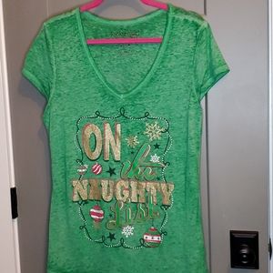 NEW "ON THE NAUGHTY LIST" Rockergirl XXL